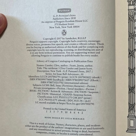 The Cutthroat Hardcover Book - Picture 4 of 7